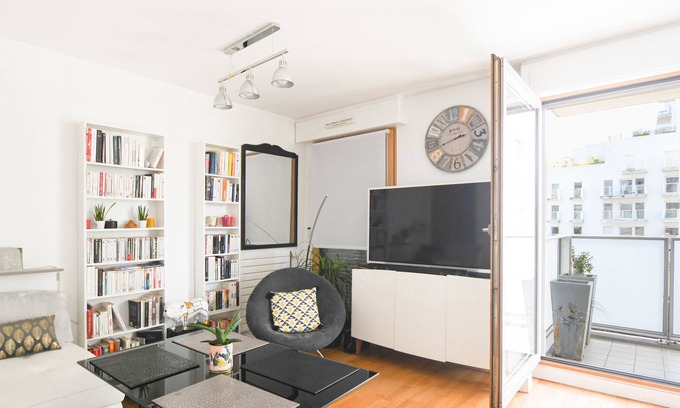 Billancourt–Rives de Seine Apartamento | GuestReady - Bonito apartamento con terraza en Boulogne