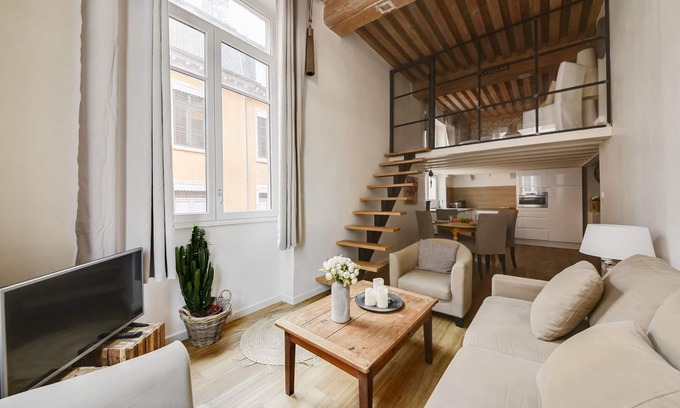 Grande Cote - Annonciade Apartamento | GuestReady - Magnífico dúplex canut hypercentre