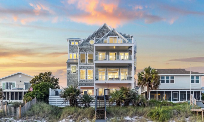 Kiska Beach Casa | Gulf Front mansion in PCB w/private pool & hot tub + beach access | Sleeps 36