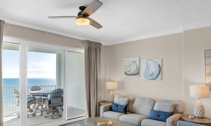 Orange Beach East Condominio | Gulf Front Condo | Outdoor Pool & Grill!