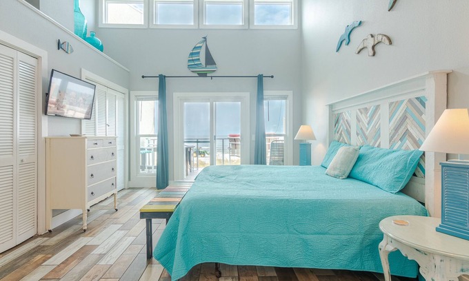 Panama City Beach Casa | Frente al golfo ¡Justo en la playa! ¡Mascota amigable! Remodelado !!