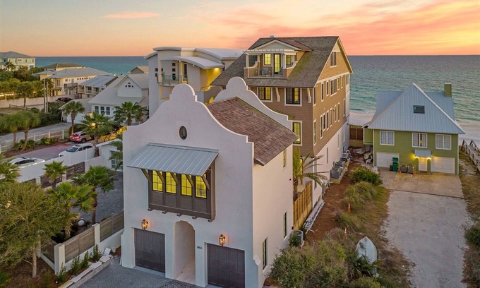 Seacrest Casa | GULF FRONT STUNNER with PRIVATE BEACH, POOL & SPA! BRAND NEW, Sleeps 28!