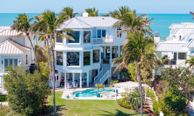 Captiva Casa | Gulf to Bay Luxury! Stunning Views, Dock, Beach, Pool, Sunsets and Luxury!