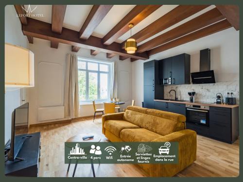 Guingamp Apartamento | Hôtel Lefort - L'Oasis Urbaine