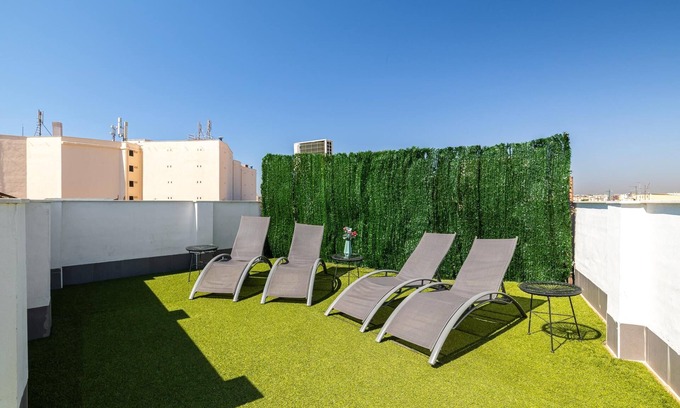 San Felipe Neri Apartamento | H2M Suites 1 dormitorio con terraza en azotea