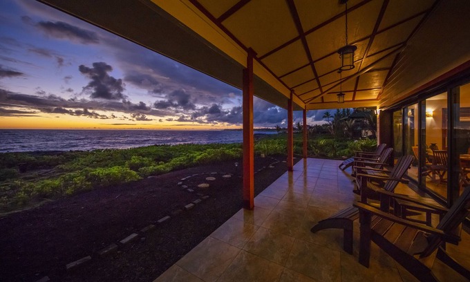 Keaau Casa | HALE HALE'AI (casa de los delfines) ESPECTACULAR FRENTE AL MAR