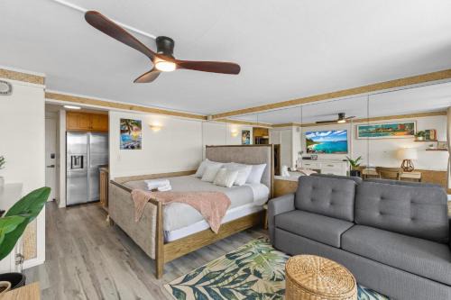 Waikiki Apartamento | Hale Nalu Waikīkī Studios Ocean View King Size Bed