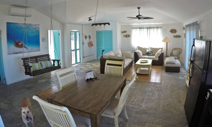 Stella Maris Cabaña | Half Moon Cottage - Vista al mar en Stella Maris en Long Island