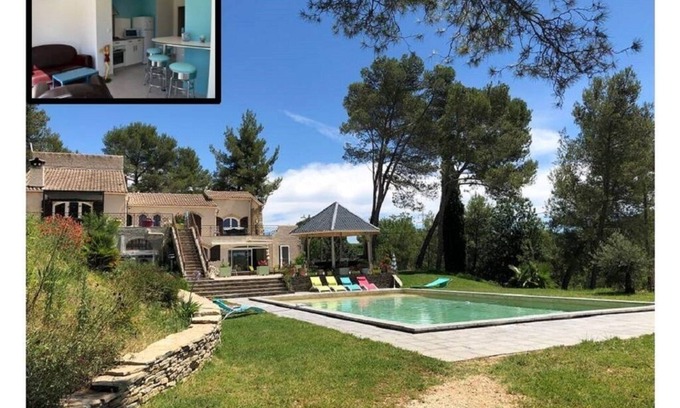 Grabels Casa | APARTAMENTO VINTAGE EN UNA PROPIEDAD DE 2 HECTÁREAS CERCA DE LA PISCINA MONTPELLIER