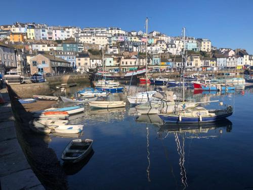 Brixham Apartamento | Harbour View Ground Floor Flat with Private Parking, only 5 Mins walk to harbour