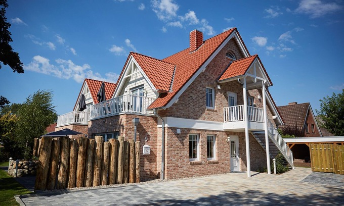 Busum Apartamento | Haus Daglind Apartment 2 mit Sauna und Schöner Terrasse