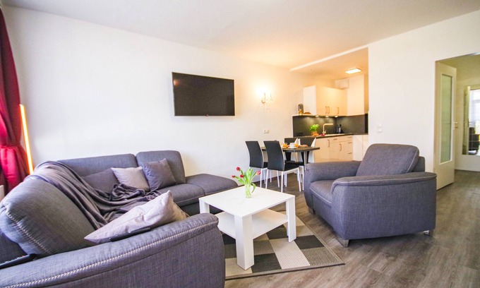 Sahlenburg Apartamento | Haus Frauenpreiss FeWo 111 - 4 person vacation apartment with swimming pool and sauna