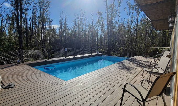 Fern Forest Cama Y Desayuno | Hawaiian Naturist Park. Clothing optional bed & breakfast at Volcano! Cabin 2