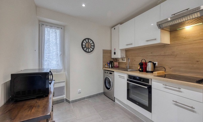 Quartier Chorier-Berriat Apartamento | #HD | White & Grey |T2 Belle électrique 🐻‍❄️
