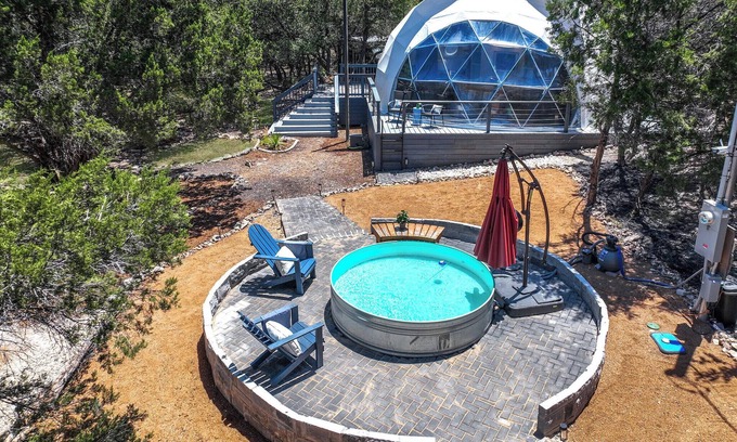 Spring Branch Casa | Heated Cowboy Pool + Stargazing Dome & Yoga Studio Retreat