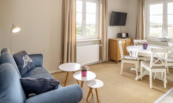 Langeoog Apartamento | Helle Ferienwohnung auf Langeoog mit Gartennutzung für bis zu Vier Personen