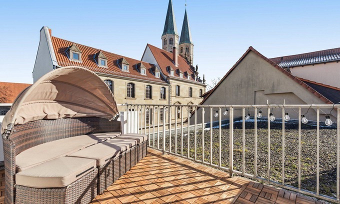 Braunschweig City Center Apartamento | Hellohome I Cosy City Studio with large Rooftop Terrace & Parking Space