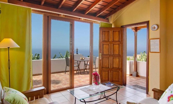 Tijarafe Cabaña | Hermosa casa con piscina privada,Wifi,vista al Mar