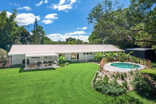 Myocum Casa | Hidden Byron - designer hinterland oasis with pool, fireplace and firepit