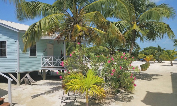 Caye Caulker Cabaña | Bayblue Cottage - Impresionantes vistas con hermosa puesta de sol