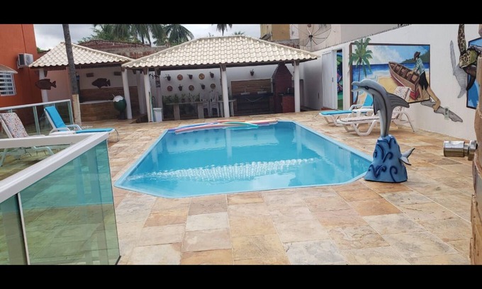 Sao Jose da Coroa Grande Casa | Casa de alto lujo, piscina, sauna, mini cancha de fútbol, sala de juegos, 5QT
