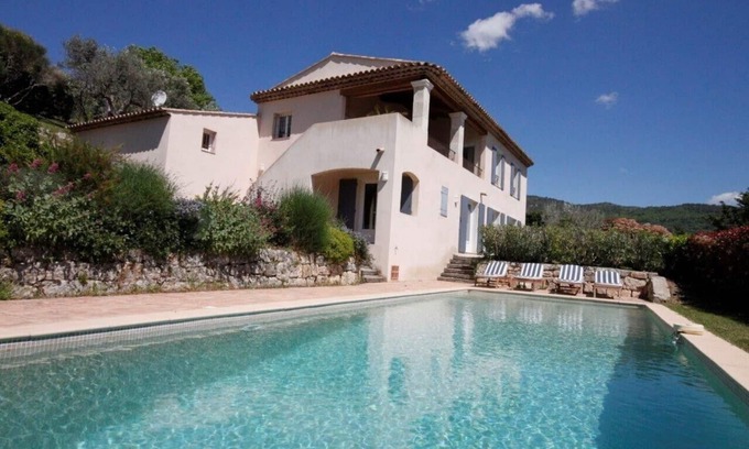 Seillans Villa | Villa de alto estándar, excelente vista, piscina privada, corta caminata al pueblo