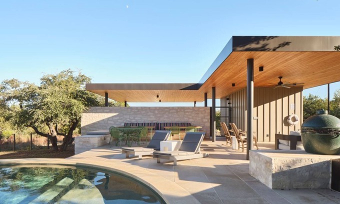 Spicewood Casa | Hill Country Retreat with Rolling Hill Views, Fabulous Pool, Hot Tub & BBQ Area