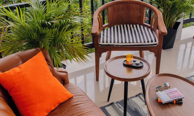 Ko Pha-ngan Casa | Hilltop both sides ocean view house with trendy interior.