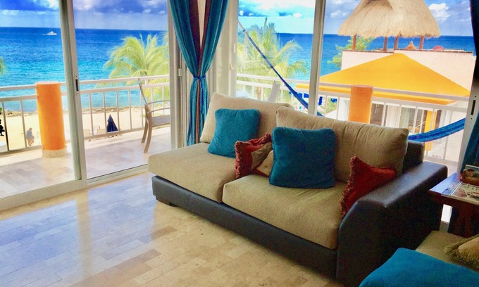 Cozumel Condominio | Hippie Bob y de Diana Penthouse frente al mar; Área chankanaab