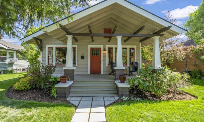 Old Bend Casa | Histórico Westside Craftsman Bungalow, a pie del centro