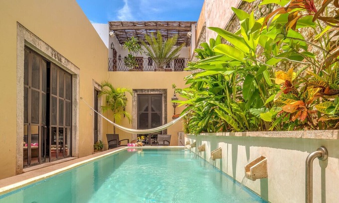 Barrio de Santiago Casa | Casa histórica de lujo con piscina en Colonia Santiago - Centro