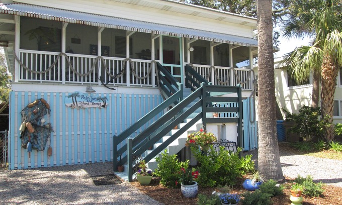 Savannah Beach Casa | Histórico criado cabaña Tybee, muy guay, cómodo y ¡oh, así Tybee!