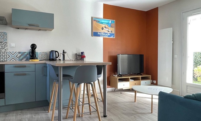 Saint-Palais-sur-Mer Apartamento | HISTORIA DE ESCAPE EN BELVEDERE, PLAYAS Y CENTRO A PIE, TERRAZA / PARKING