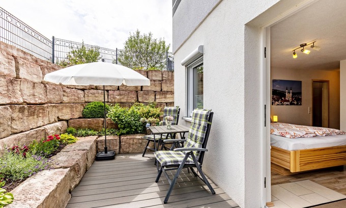 Zwiefalten Apartamento | Apartamento vacacional "Alpenblick" con vistas a la montaña, terraza privada y Wi-Fi