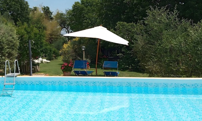 Chiusi Apartamento | Apartamento vacacional "Casa Vacanze Mongili" con piscina privada, balcón y Wi-Fi