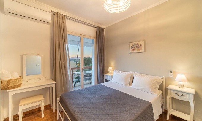 Kanoni Apartamento | Apartamento vacacional Diamond Suite con balcón y Wi-Fi