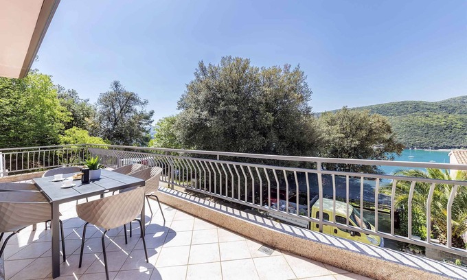 Rabac Apartamento | Apartamento vacacional con 25 metros cuadrados terraza y vistas al mar