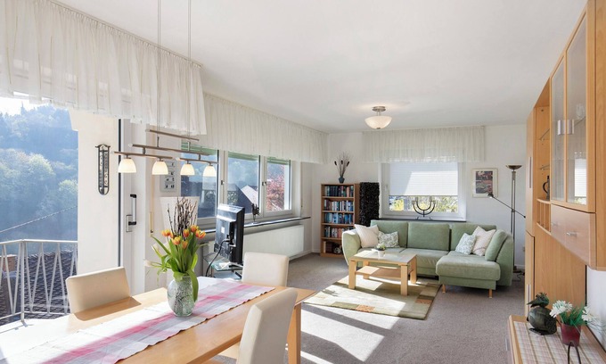 Sankt Goar Apartamento | Apartamento 'Rheinblick' con balcón y Wi-Fi