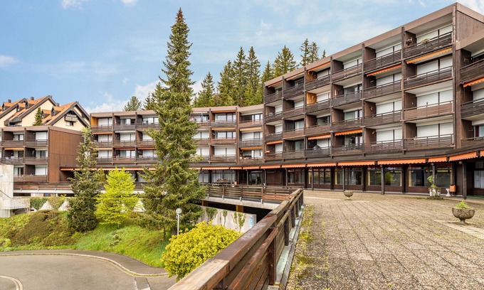 Schonach im Schwarzwald Apartamento | Apartamento vacacional "Terrassenpark Schonach App 161" con vistas a la montaña, balcón y Wi-Fi