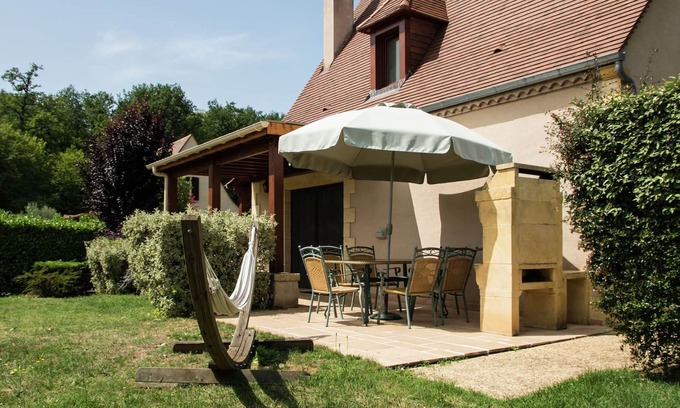 Castelnaud-la-Chapelle Casa | Casa de vacaciones en Castelnaud-la-Chapelle con piscina
