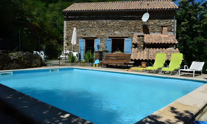 Saint-Michel-de-Deze Casa | Casa de vacaciones 'Mas Avec Piscine Privee' con piscina privada