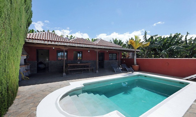 Tijarafe Casa | Casa de vacaciones "Casa La Flamenca" con vistas al mar, piscina privada y Wi-Fi
