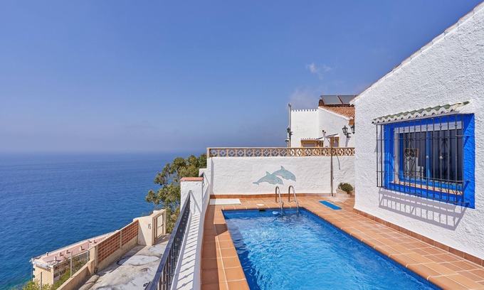 Almunecar Casa | Casa de vacaciones 'Casa Vistamar' con vistas al mar, piscina privada y Wi-Fi