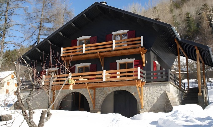 Colmars Casa | Casa de vacaciones 'Chalet De Luxe - Alpes Française' con vistas a la montaña