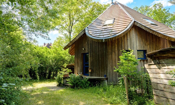 Dietwiller Casa | Casa de vacaciones 'Charmante Maison En Bois' con terraza privada, jardín privado y Wi-Fi