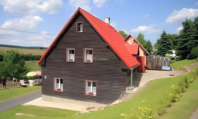 Loucna Pod Klinovcem Casa | Casa vacacional con terraza, en la montaña " Keilberg"