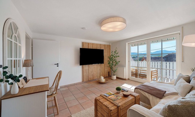 Burkheim Casa | Casa de vacaciones 'Burkheim' con balcón, Wi-Fi y gimnasio privado