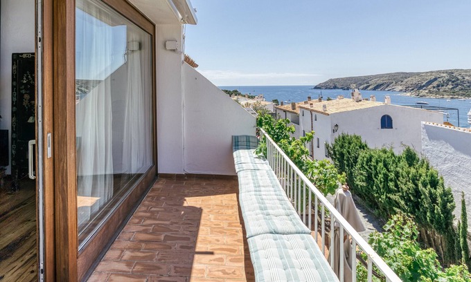 Cadaques Casa | Casa de vacaciones 'Designer House with Panoramic Views' con vistas al mar y aire acondicionado