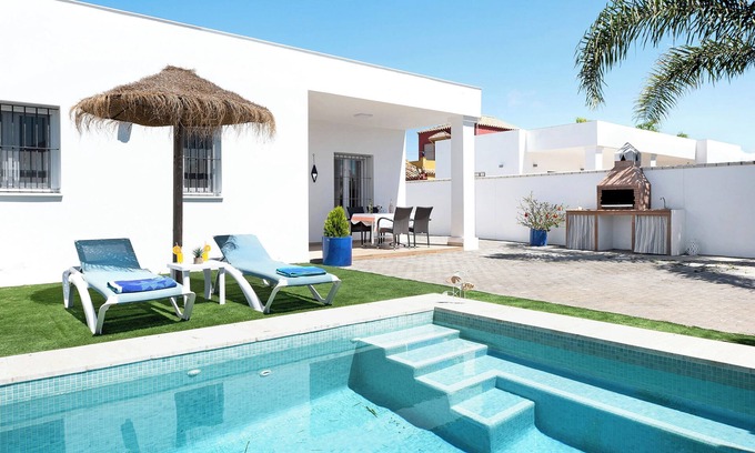 El Palmar Casa | 'Casa Orilla Sur B' cerca de la playa con piscina y Wi-Fi