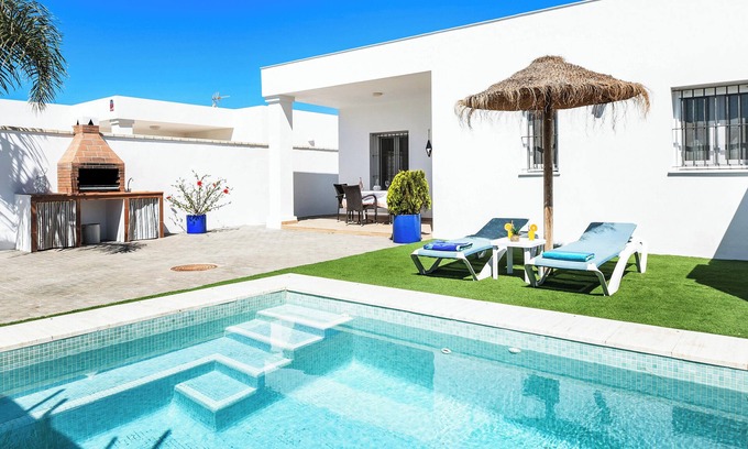 El Palmar Casa | Casa de vacaciones "Casa Orilla Sur A" cerca de la playa con piscina y Wi-Fi